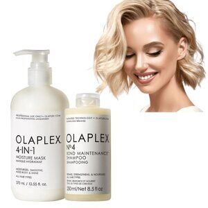 NWT - OLAPLEX No. 4 Bond Maintenance Shampoo & 4-IN-1 Moisture Mask Bundle